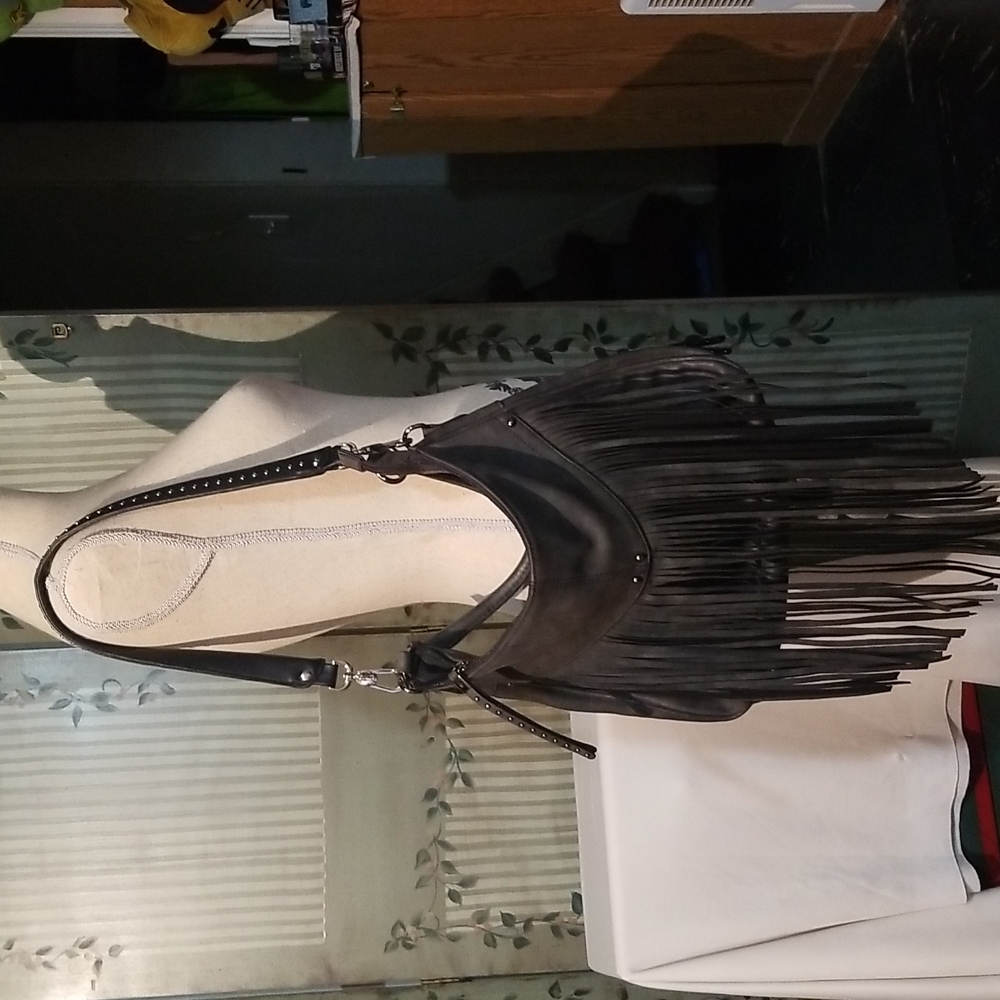 GUC Women's Western Style Fringe Hobo Bag